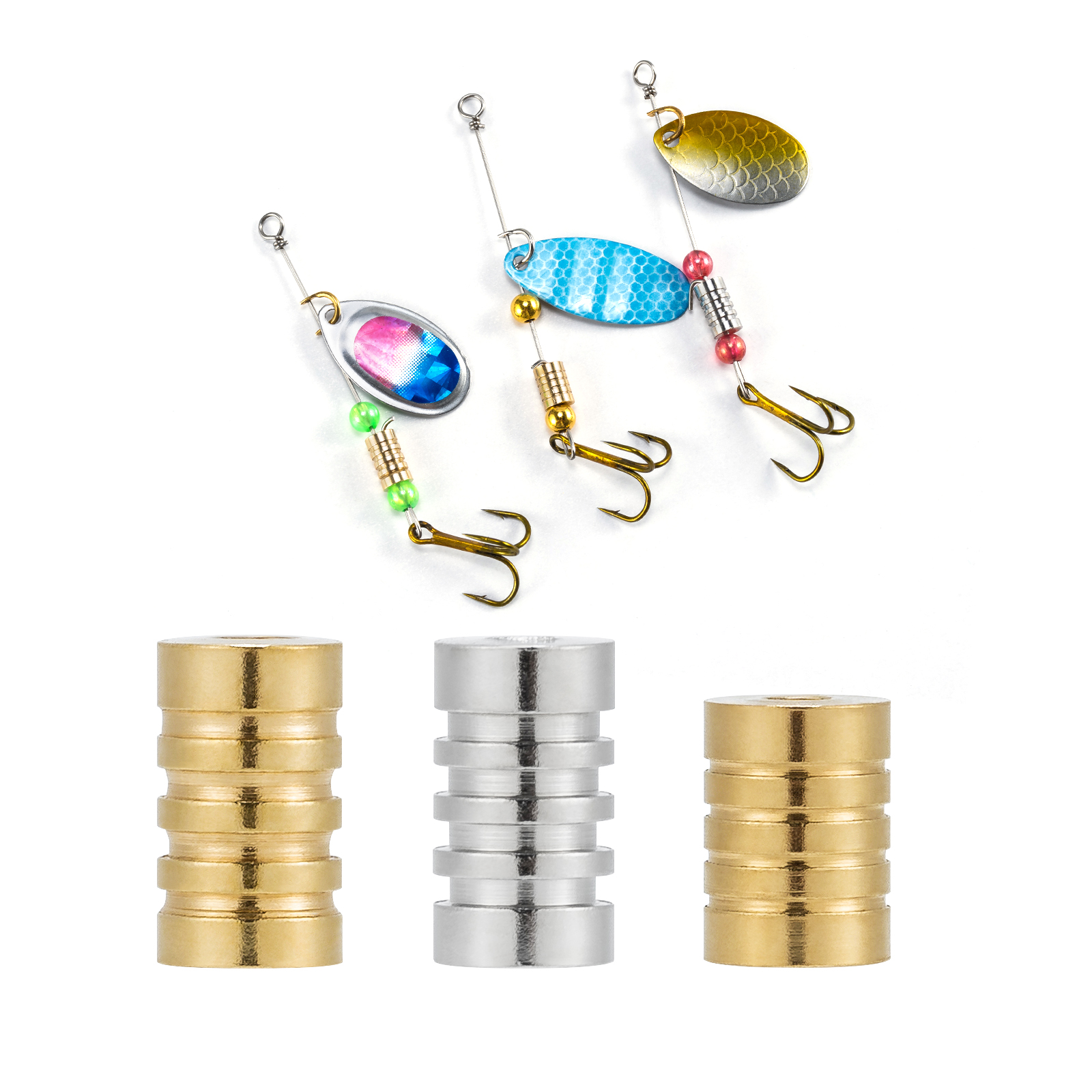 Trout Fishing Lure - 10PCS Fishing Spinner Bead Lure Bodies