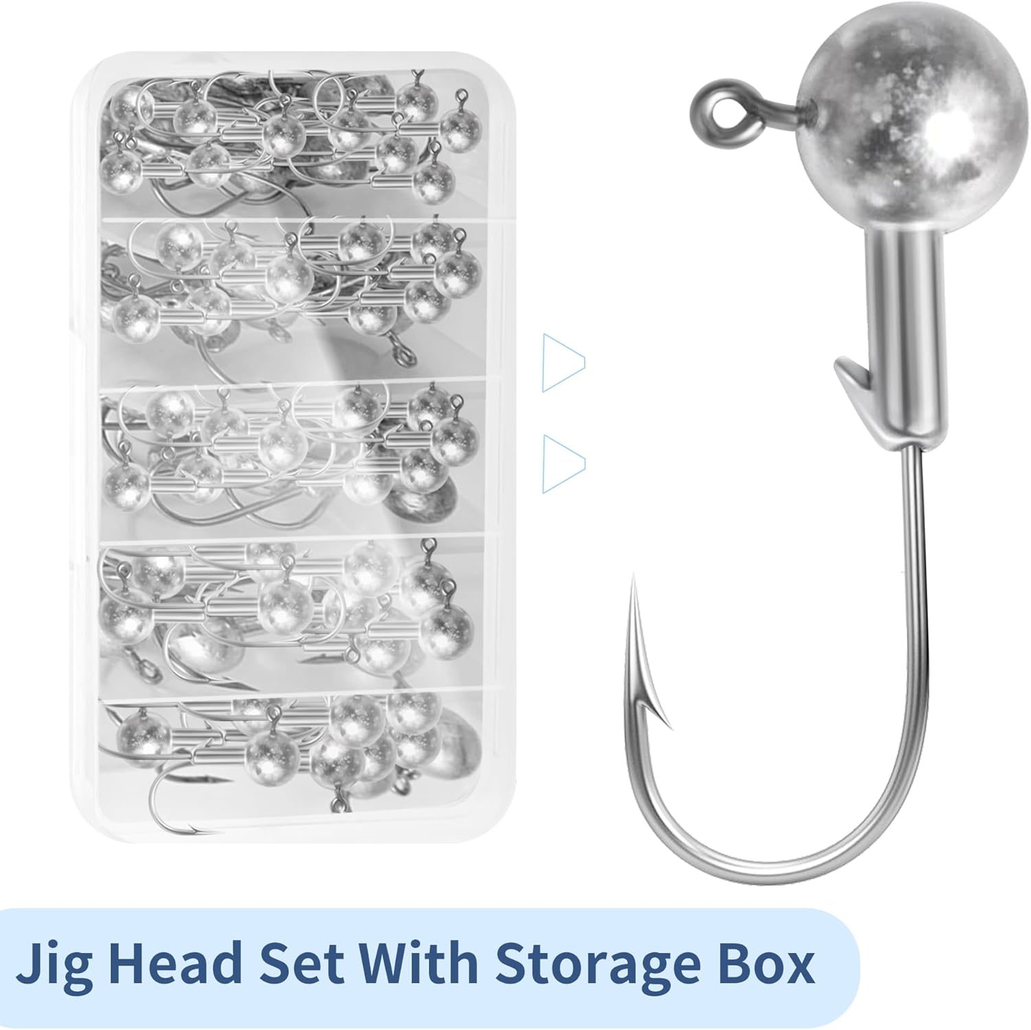 40 Pack Fishing Jig Heads Set  - Trout Fishing Lure reseña y precio