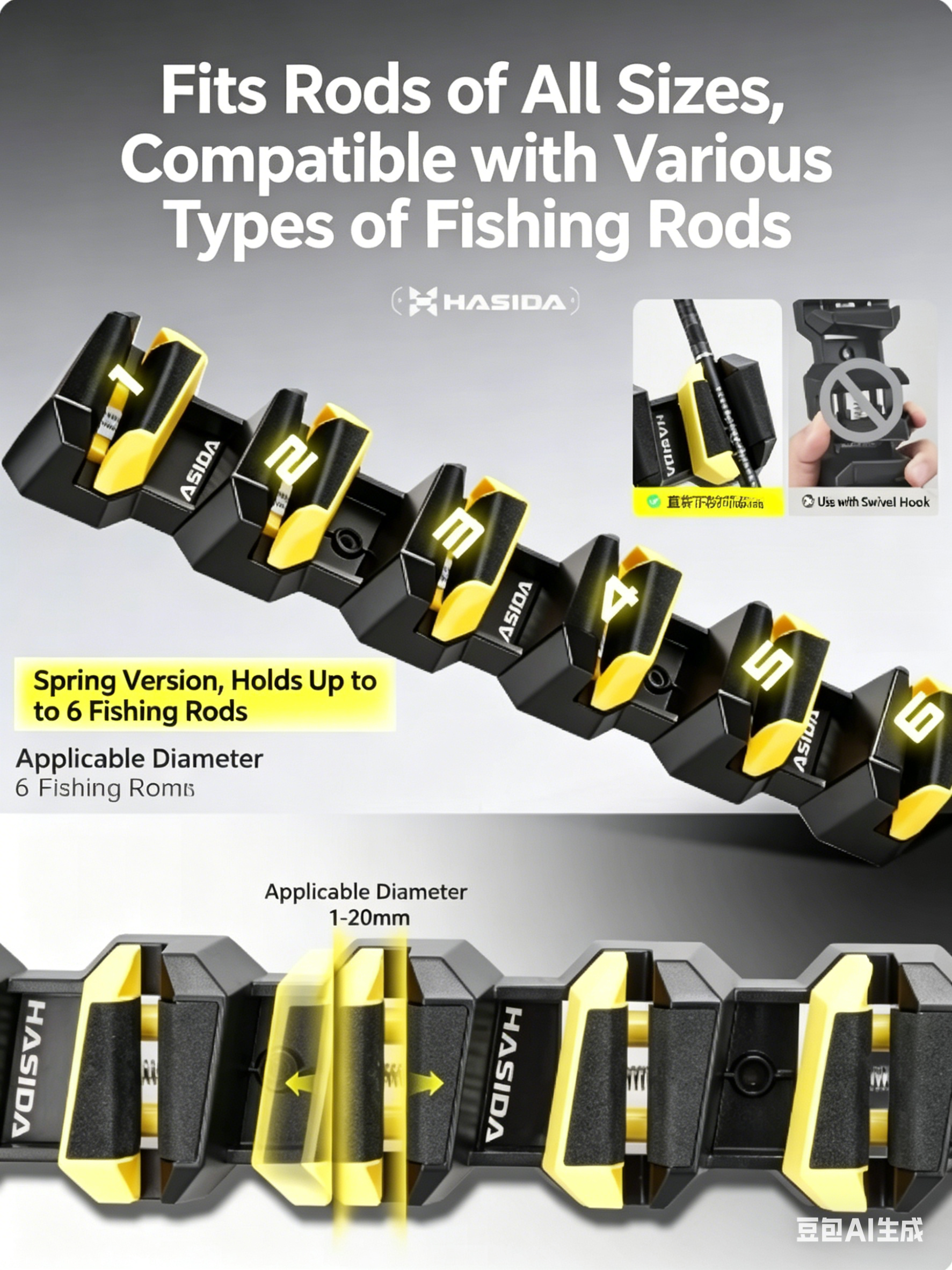HISTAR Soft Rubber Wall-Mounte - Fishing Equipment Used reseña y precio