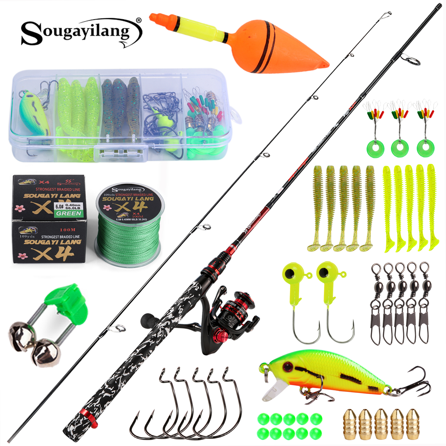 Sougayilang Spinning Fishing R - Fishing Equipment Online reseña y precio