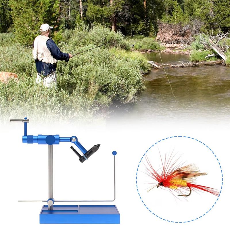 HOES-Fly Tying Vise Rotary Art - Trout Fishing Lure reseña y precio