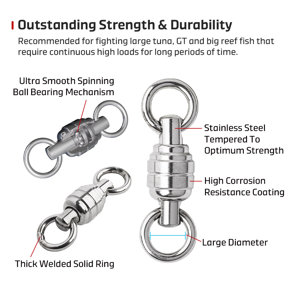 NOEBY Max Power BB Swivel High - Quality Fishing Equipment reseña y precio