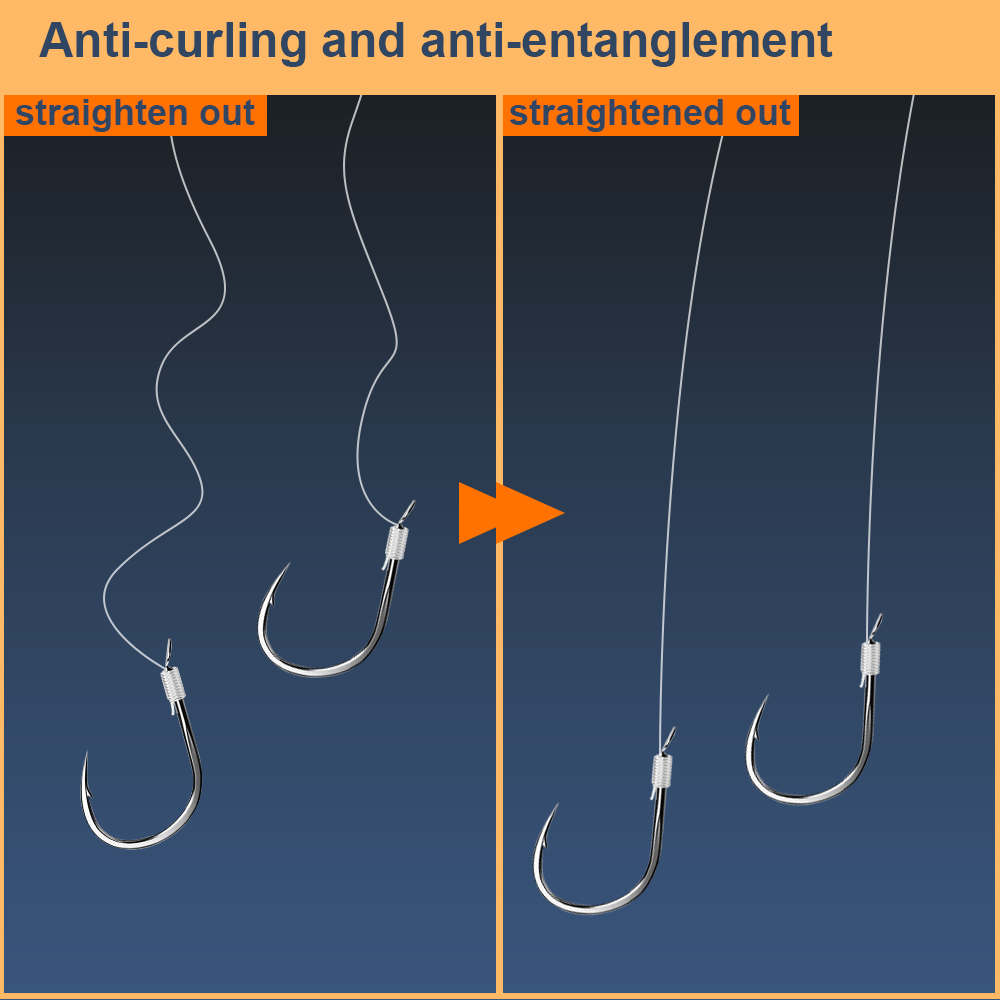 FTK 10PCS/pack 70cm Pre-Tied F - Snell Fishing Rig reseña y precio