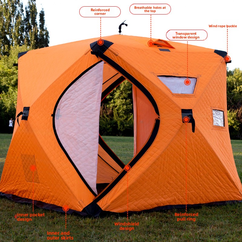 Ice Fishing Tent Thickened War - Fishing Equipment You Need reseña y precio