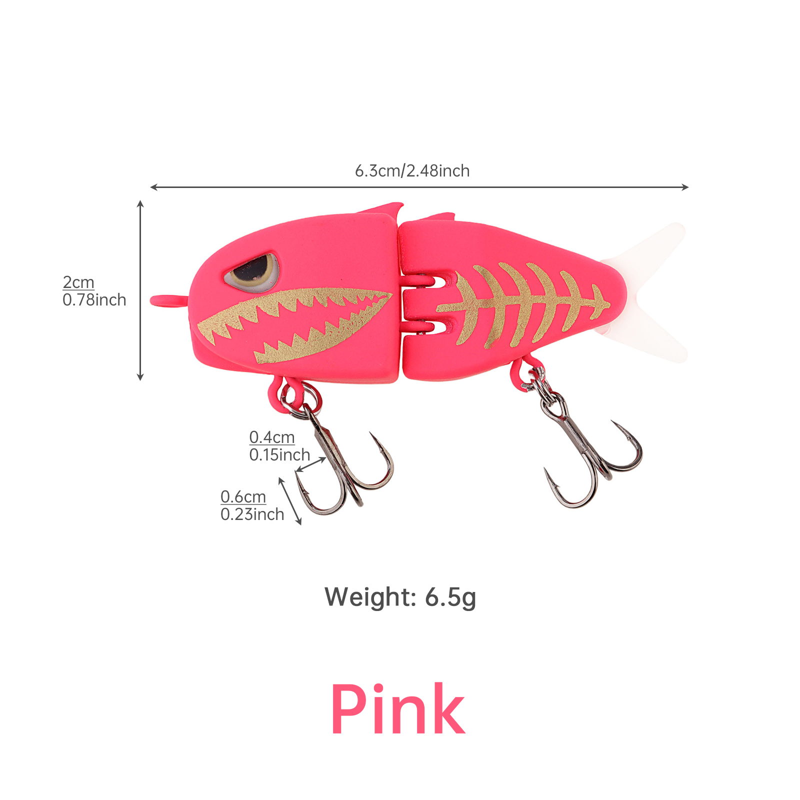 Multi Section Slow Sinking Rap - Trout Fishing Lure reseña y precio