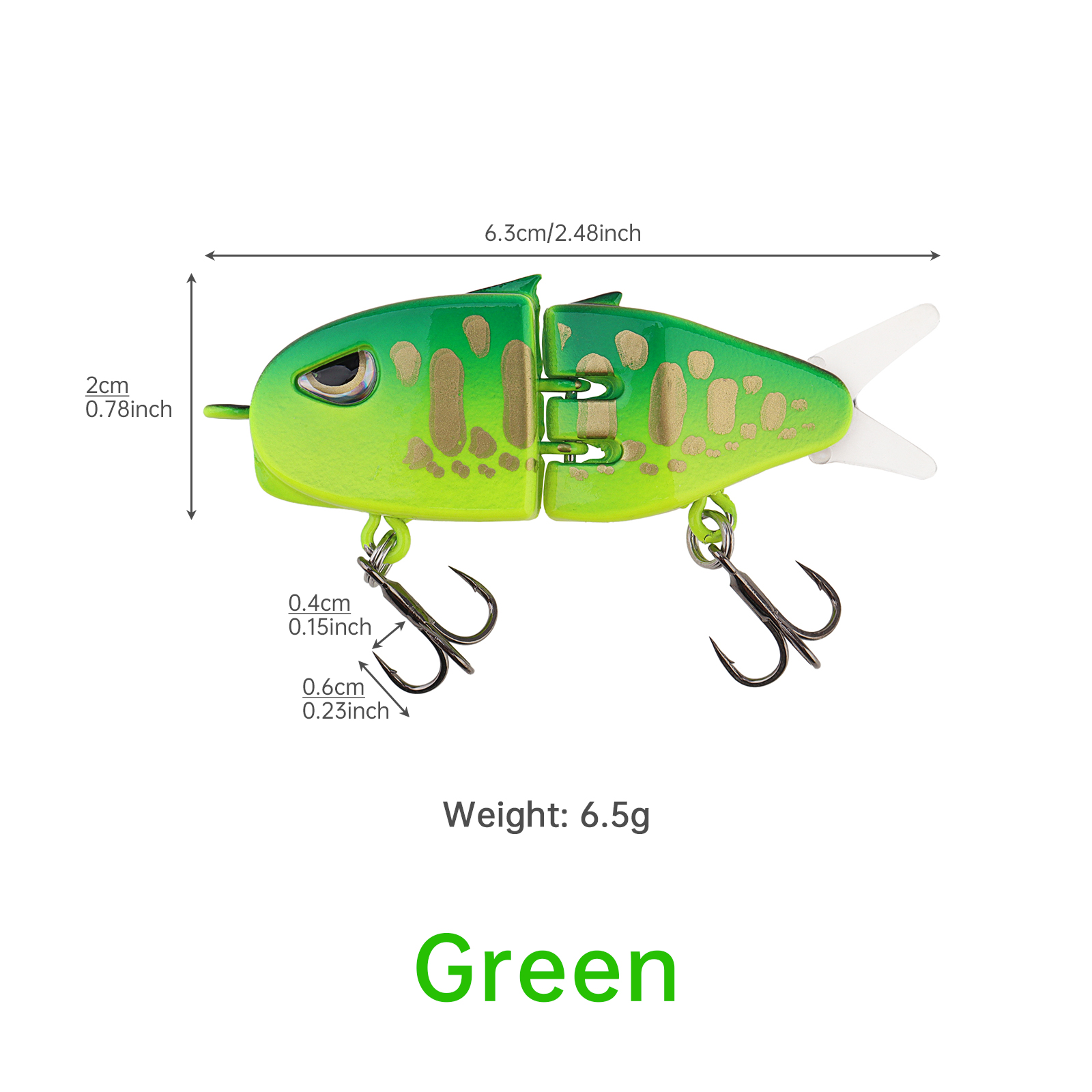 Multi Section Slow Sinking Rap - Trout Fishing Lure reseña y precio