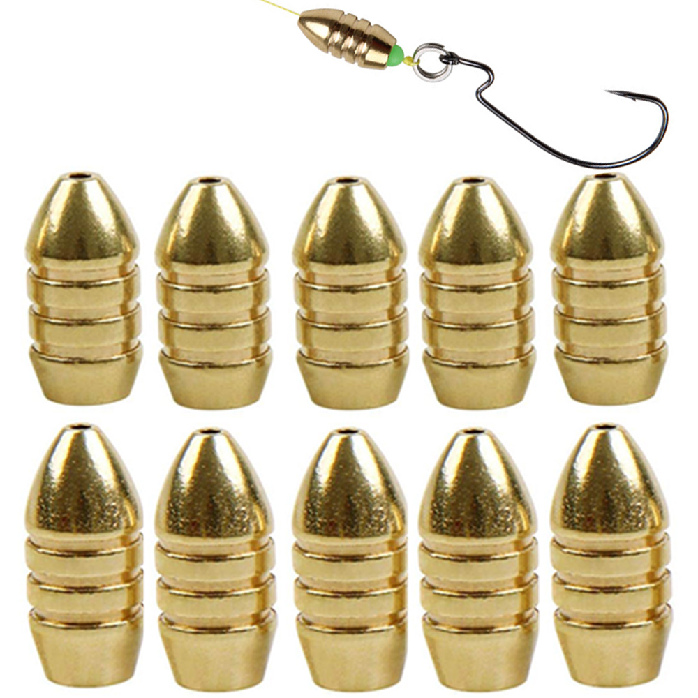 10Pcs Brass Fishing Weight Cop - Trout Fishing Lure reseña y precio