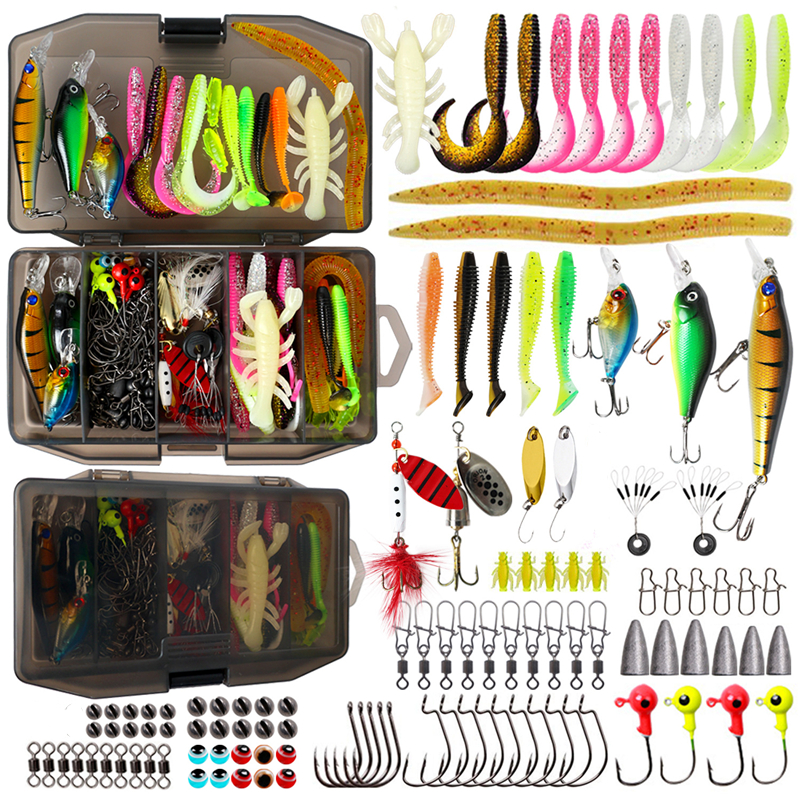 New 120PCS Fishing Lure Set So - Fishing Equipment Set reseña y precio