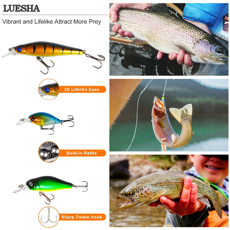 New 120PCS Fishing Lure Set So - Fishing Equipment Set reseña y precio