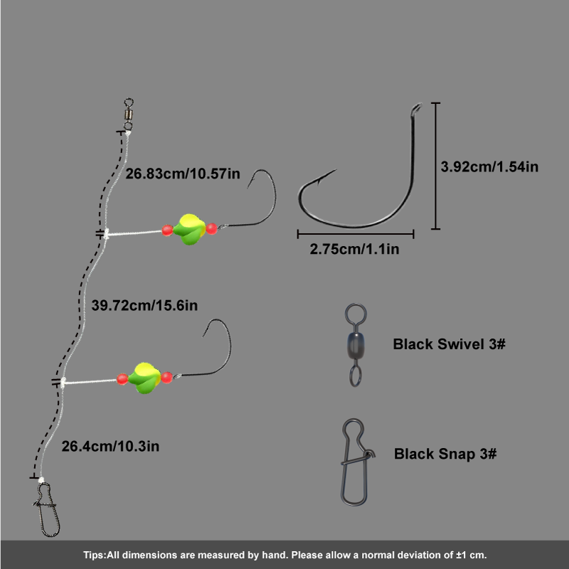 3/6Pcs Pompano Rigs Snell Floa - Snell Fishing Rig reseña y precio