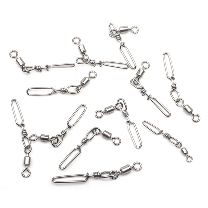 10Pcs Stainless Steel Quick Sn - Fishing Equipment Set reseña y precio
