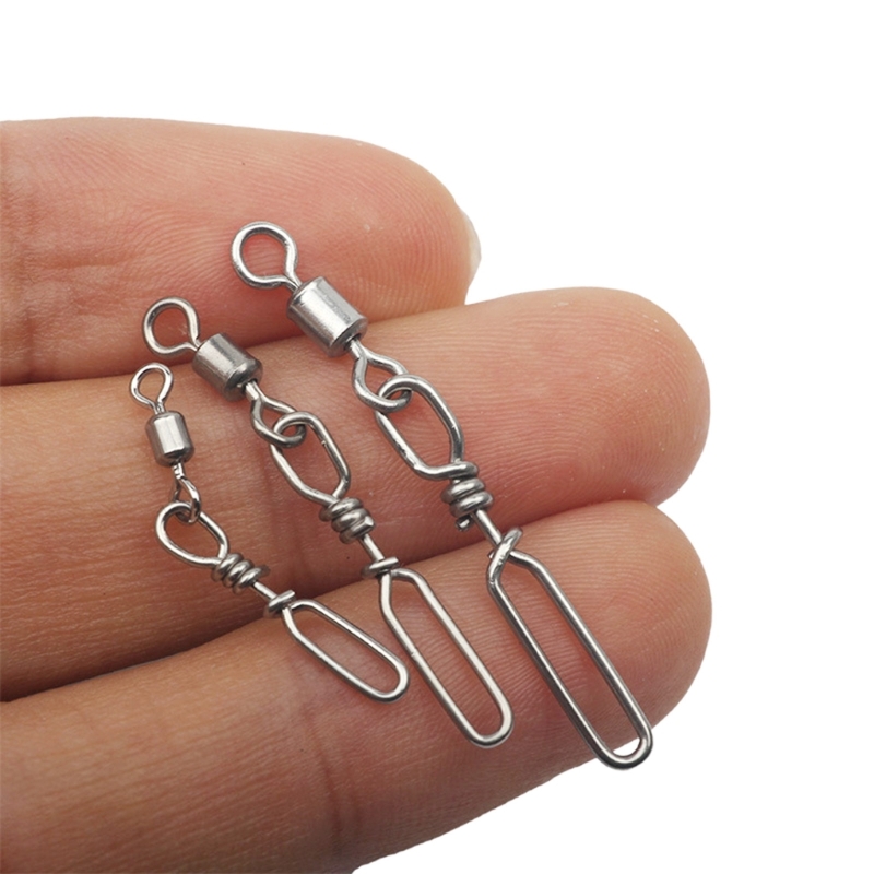10Pcs Stainless Steel Quick Sn - Fishing Equipment Set reseña y precio