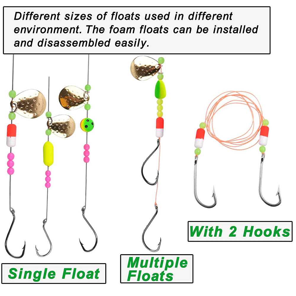 50Pcs Fishing Rig Floats Foam  - Snell Fishing Rig reseña y precio