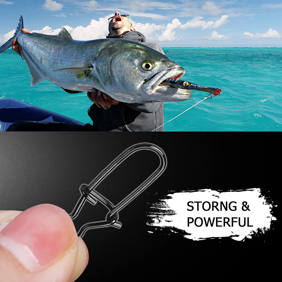 50Pcs Crankbait Snaps Stainles - Fishing Equipment Used reseña y precio