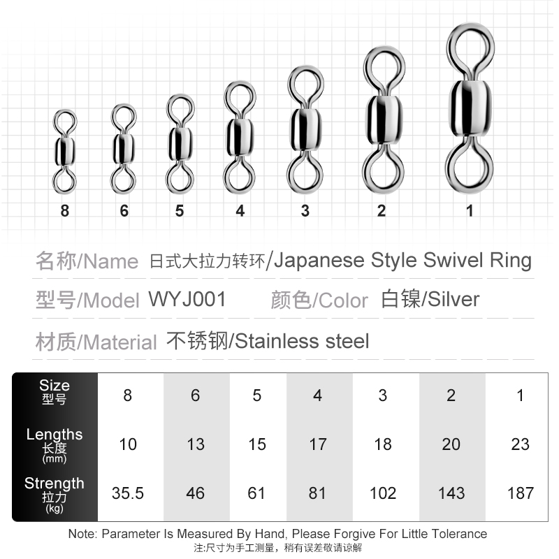 OBSESSION WYJ001 10pcs/bag 1#- - Fishing Equipment Used reseña y precio