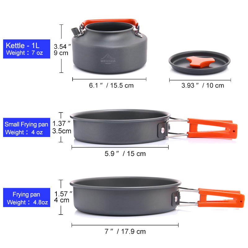 Widesea Camping Outdoor Cookwa - Fishing Equipment Set reseña y precio