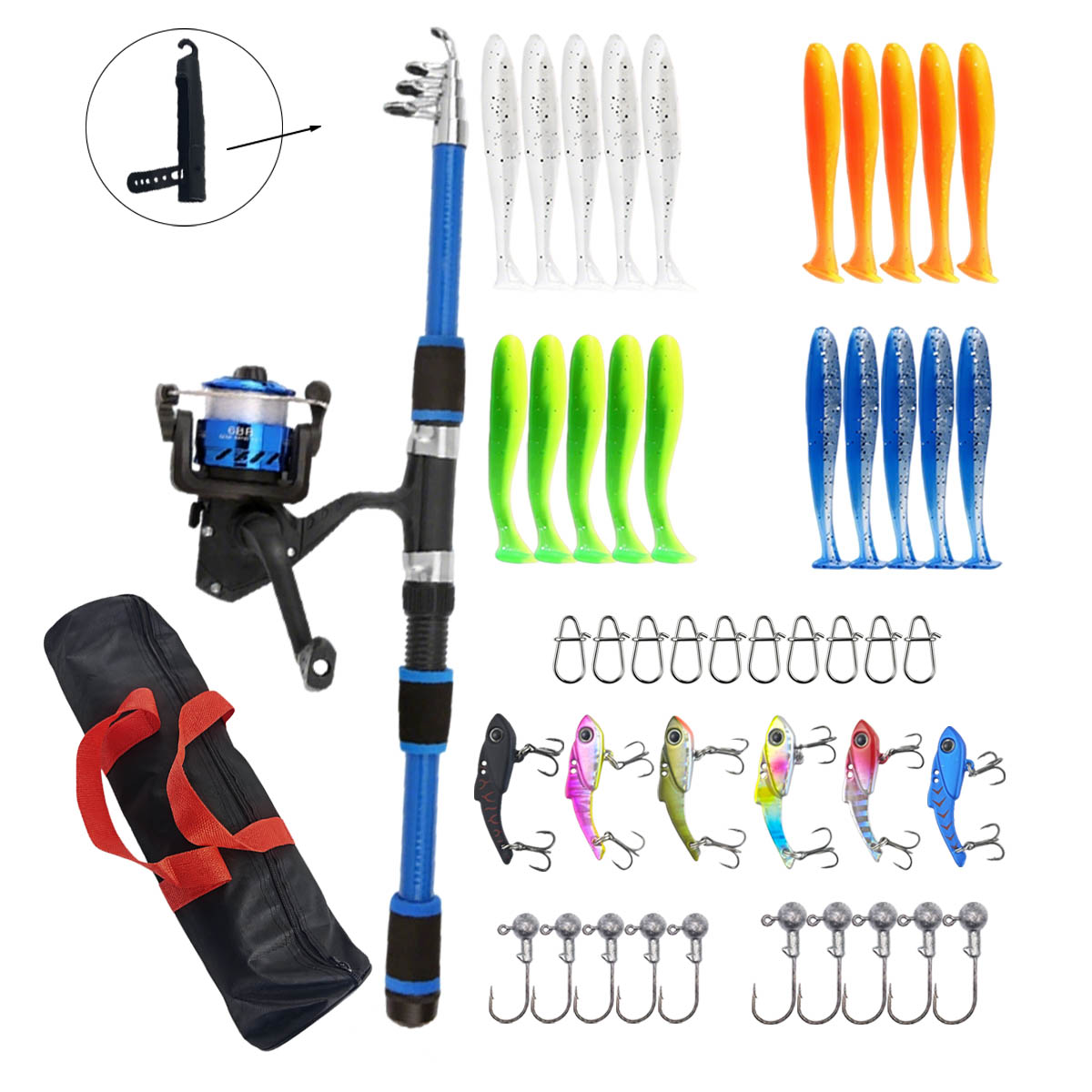 1.8m Telescopic Fishing Rod Co - Fishing Equipment Online reseña y precio