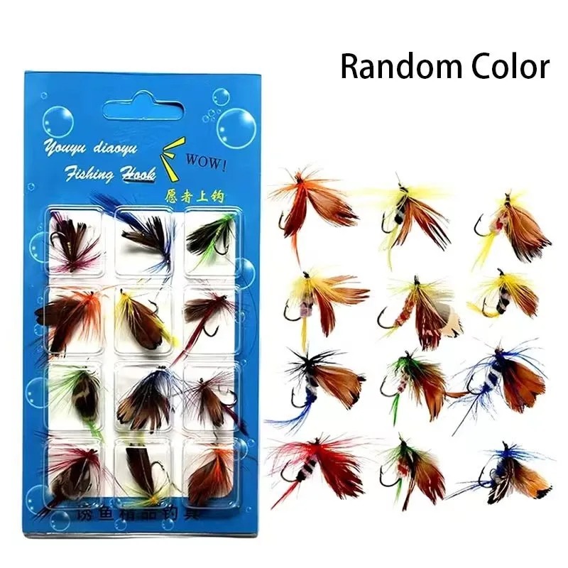 12pcs Natural Insects Flies Fi - Trout Fishing Lure reseña y precio