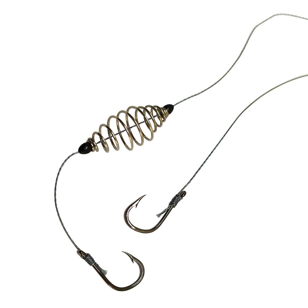 5-pieces Carp Hook Snelled Bai - Snell Fishing Rig reseña y precio