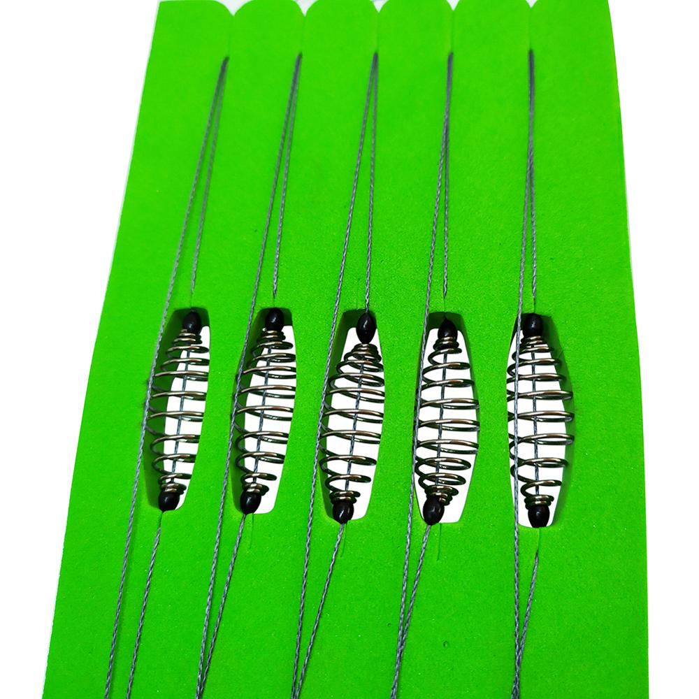 5-pieces Carp Hook Snelled Bai - Snell Fishing Rig reseña y precio