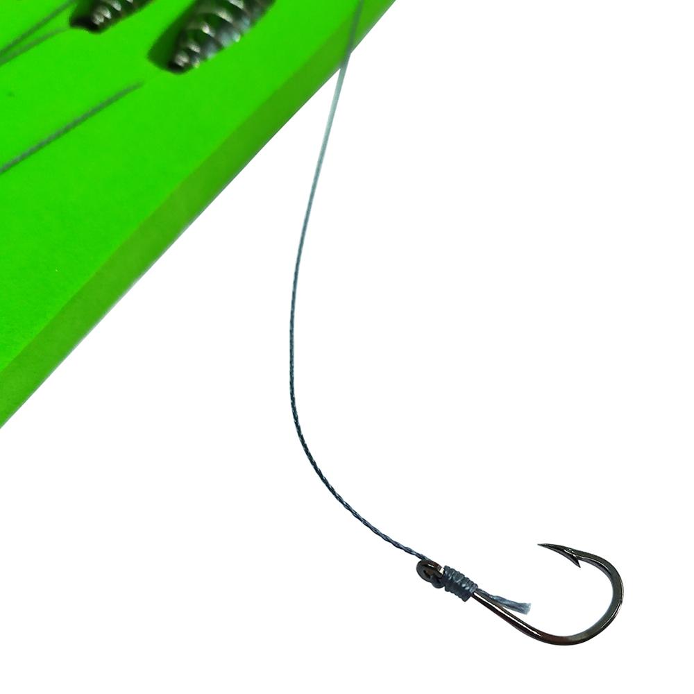 5-pieces Carp Hook Snelled Bai - Snell Fishing Rig reseña y precio
