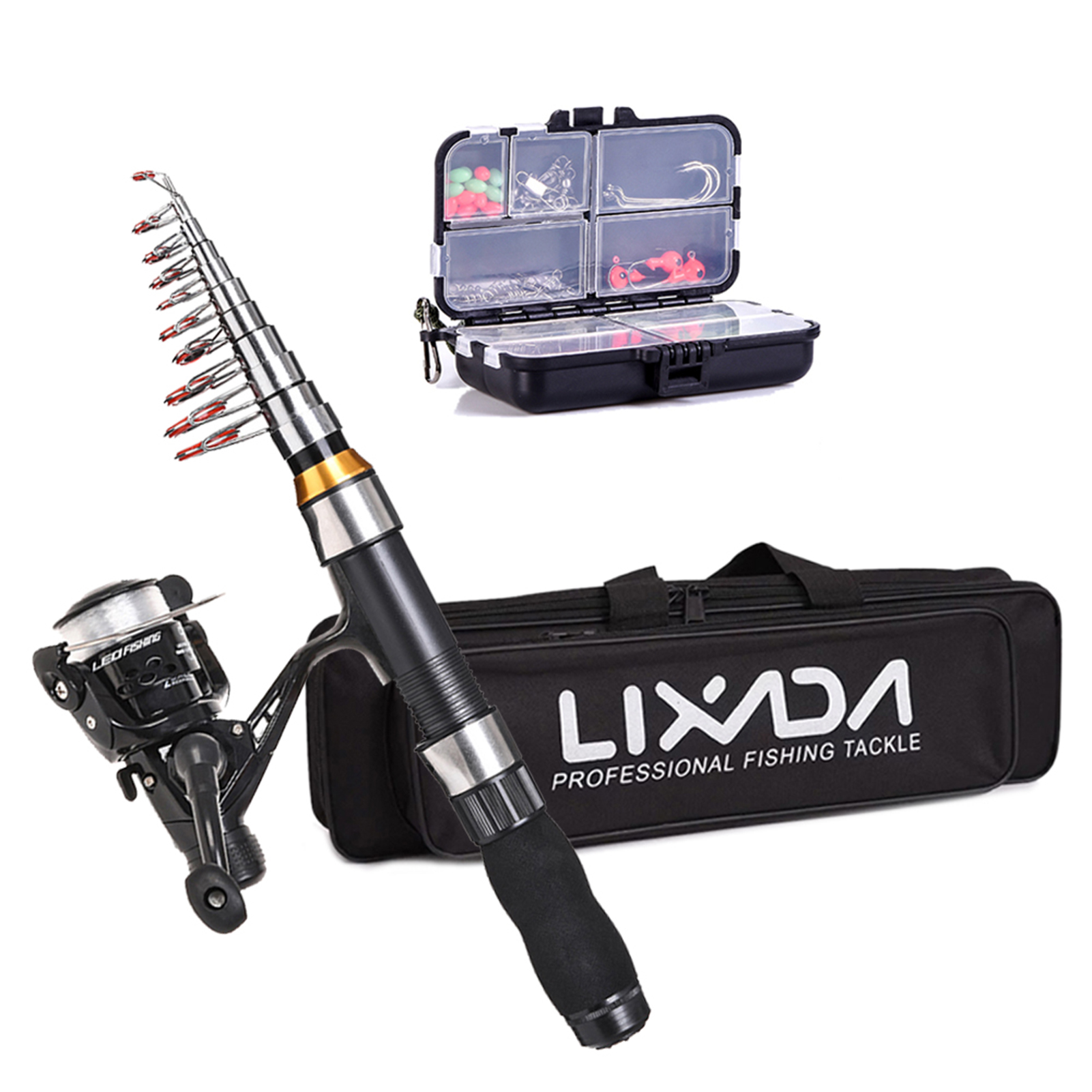 Lixada Fishing Rod Reel Combo  - Fishing Equipment Online reseña y precio