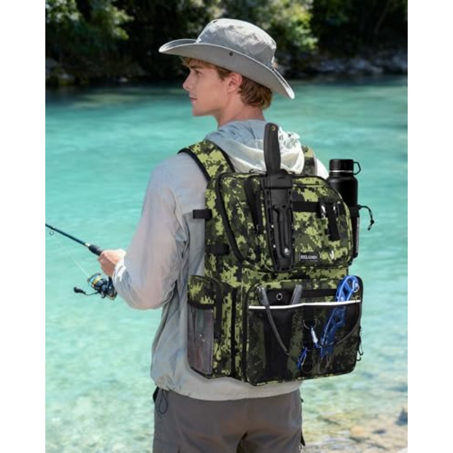 Fishing Backpack with Rod Hold - Fishing Equipment Us reseña y precio