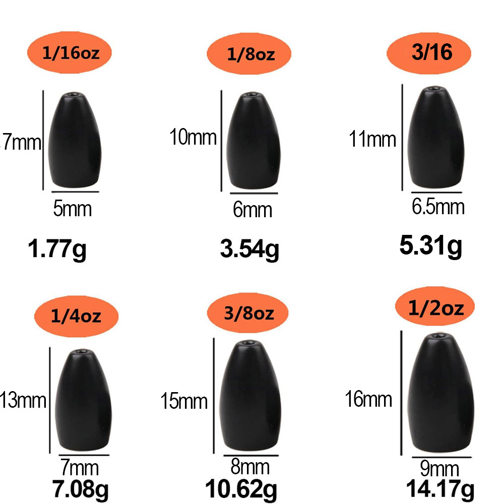 Tungsten Steel Fishing Weights - Trout Fishing Lure reseña y precio