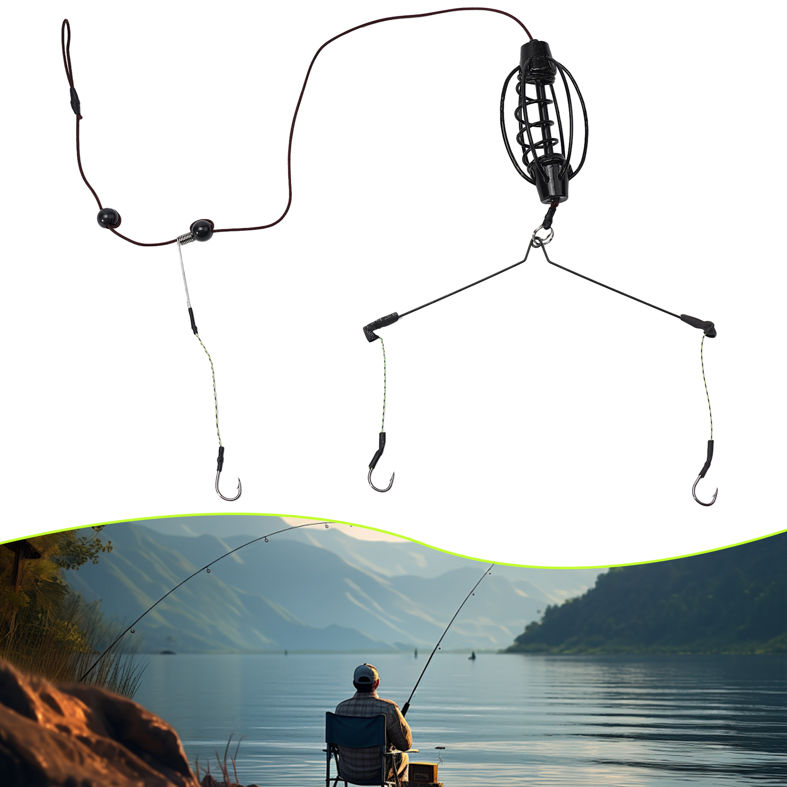 1PCS Carp Fishing Feeder Europ - Fishing Equipment Set reseña y precio